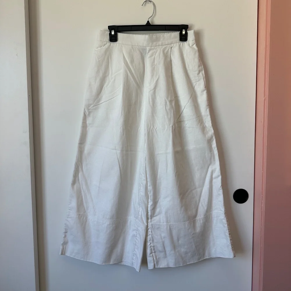 Banana Republic Wide Leg Linen Trouser - Picture 1 of 6
